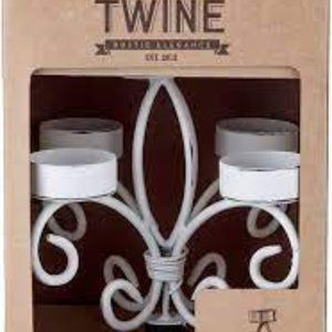 TWINE RUSTIC ELEGANCE BOTTLE CANDELABRA NEW